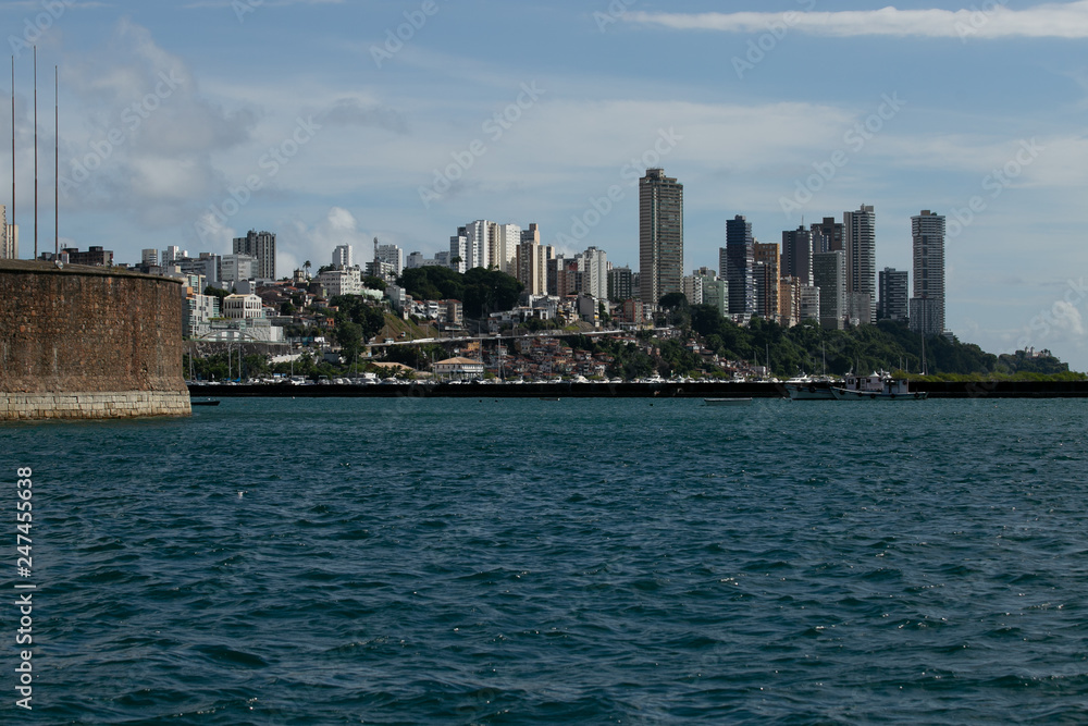 Obraz premium Landscapes from Baia de Todos os Santos in Salvador Bahia Brazil