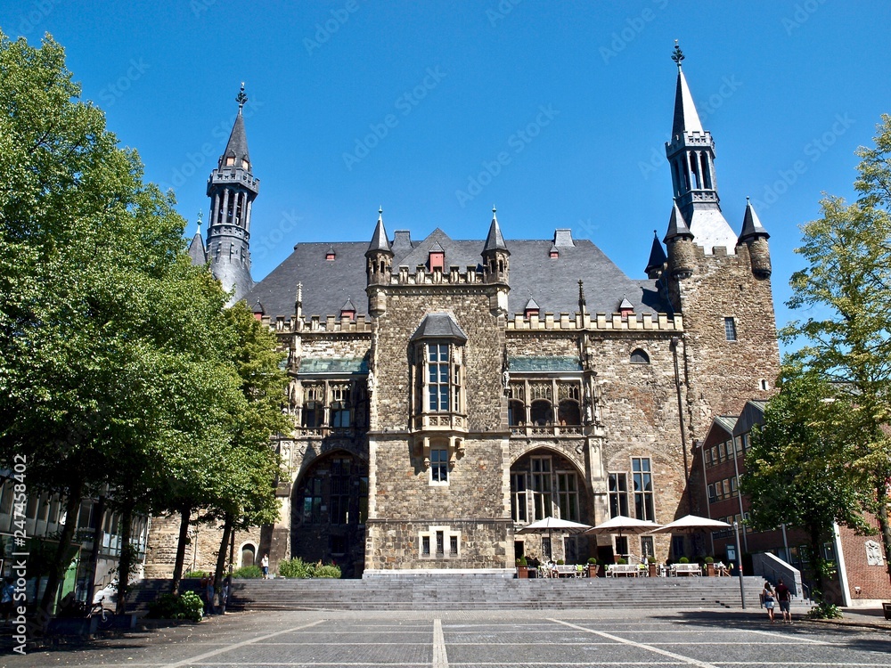 City or town hall of Aachen in Germany