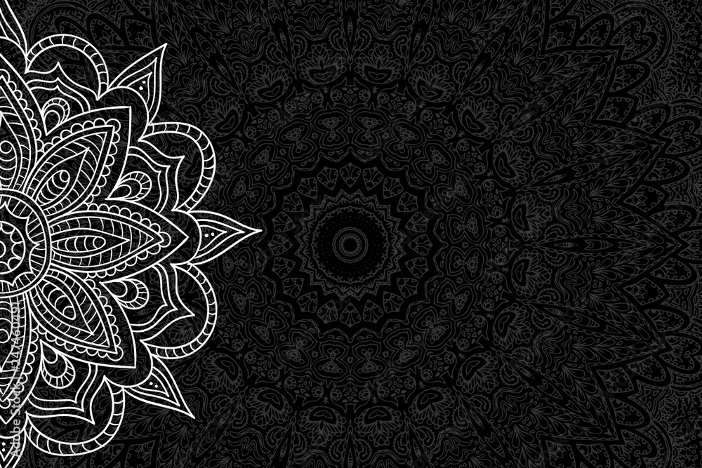 Elegant Mandala Background Stock Illustration | Adobe Stock