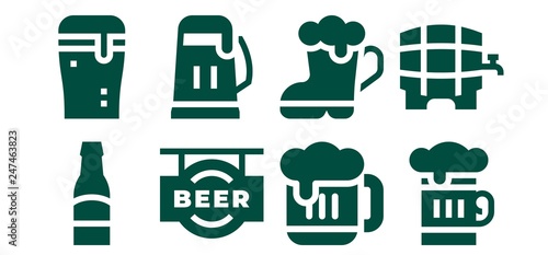 draught icon set