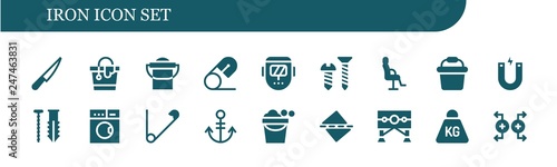 iron icon set