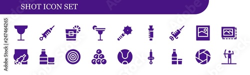 shot icon set
