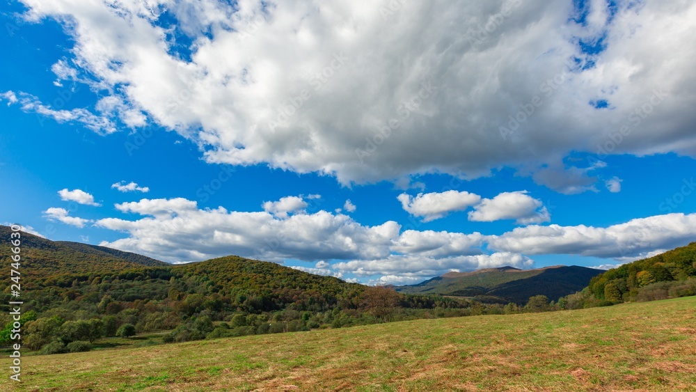 Beautiful Bieszczady mountains and meadow near Tarnica mountain Beautiful Bieszczady mountains and meadow near Tarnica mountain