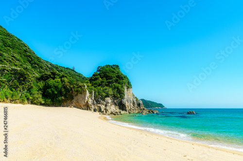 tropical beach in abel tasman national park, new zealand 2