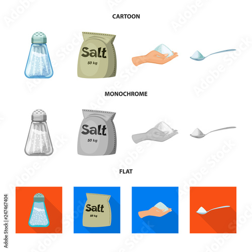 Vector design of cooking and sea icon. Set of cooking and baking   stock vector illustration.