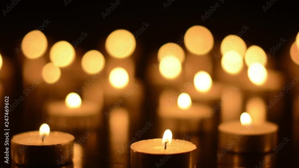 Candles on Dark Background for Thanksgiving, Valentines Day, Happy Birthday, Memorials, Festive, Christmas and Romance Candles on Dark Background for Thanksgiving, Valentines Day, Happy Birthday, Memorials, Festive, Christmas and Romance