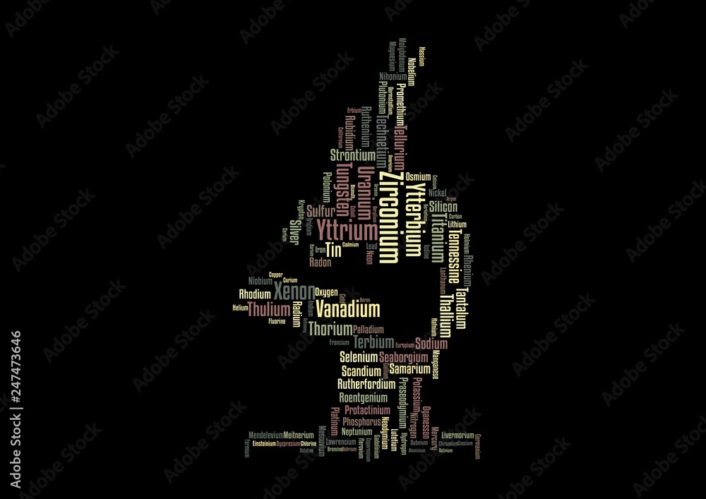 microscope / science / elements - wordcloud vector illustration with words in collage design microscope / science / elements - wordcloud vector illustration with words in collage design