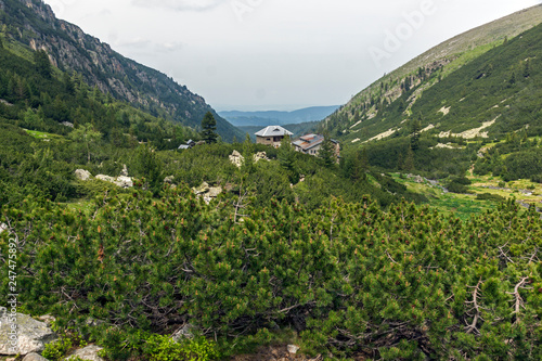 Dark clouds over Malyoviska river Valley, Rila Mountain, Bulgaria photo