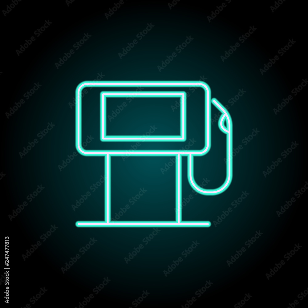 Refueling outline icon. Elements of Ecology in neon style icons. Simple icon for websites, web design, mobile app, info graphics Refueling outline icon. Elements of Ecology in neon style icons. Simple icon for websites, web design, mobile app, info graphics
