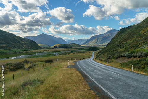 on the road in the mountains, arthurs pass, new zealand 9