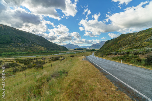 on the road in the mountains  arthurs pass  new zealand 10