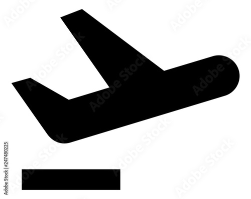Flight Takeoff Vector Icon
