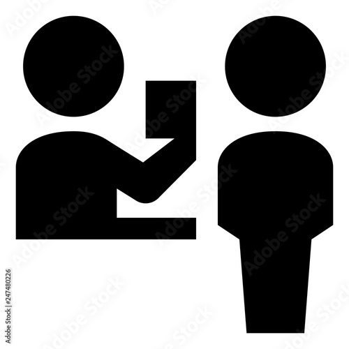 Front Desk Vector Icon
