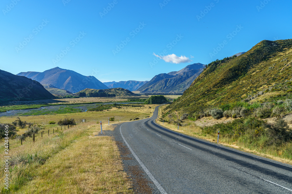 on the road, arthurs pass, new zealand 1