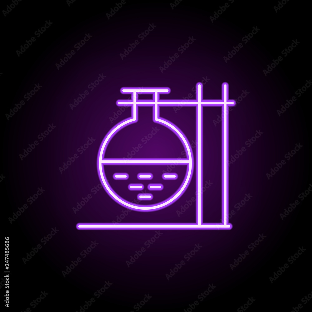 laboratory flask outline icon. Elements of Education in neon style icons. Simple icon for websites, web design, mobile app, info graphics laboratory flask outline icon. Elements of Education in neon style icons. Simple icon for websites, web design, mobile app, info graphics