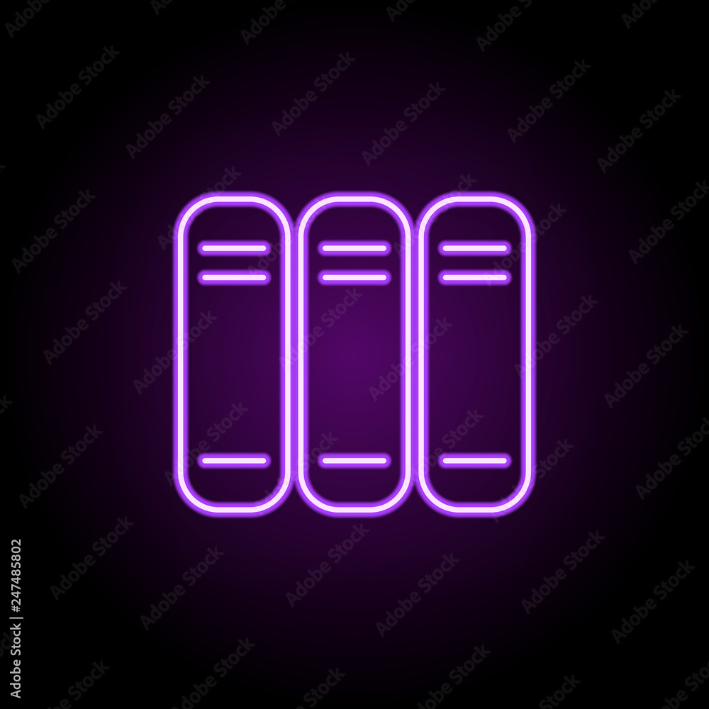 pile of books outline icon. Elements of Education in neon style icons. Simple icon for websites, web design, mobile app, info graphics pile of books outline icon. Elements of Education in neon style icons. Simple icon for websites, web design, mobile app, info graphics