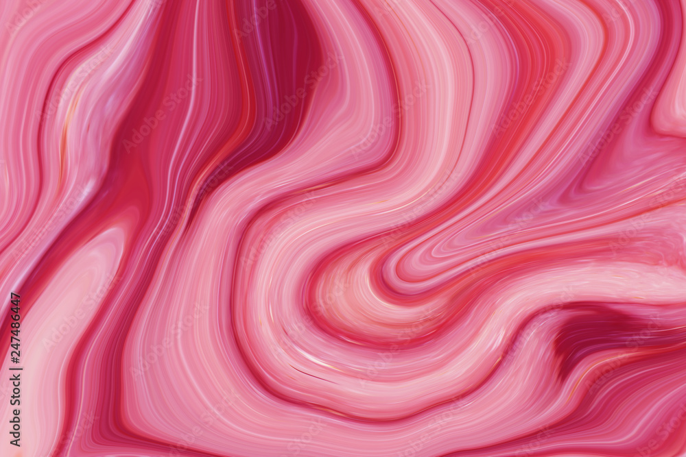 Fototapeta premium Marble ink colorful. Pink marble pattern texture abstract background. can be used for background or wallpaper