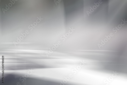 Grey empty room studio gradient used for background and display your product