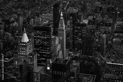 View of Madison Square and the Flatiron District in Manhattan, New York City