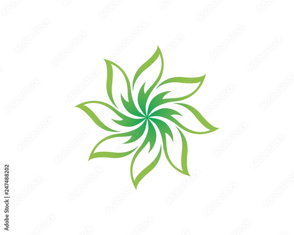 Logos of green leaf ecology nature element vector Logos of green leaf ecology nature element vector