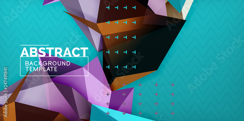 Triangular low poly background design