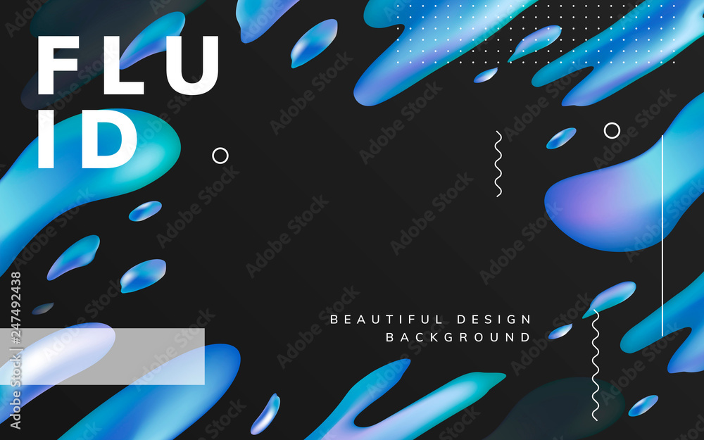 Fototapeta premium Fluid gradient wallpaper design