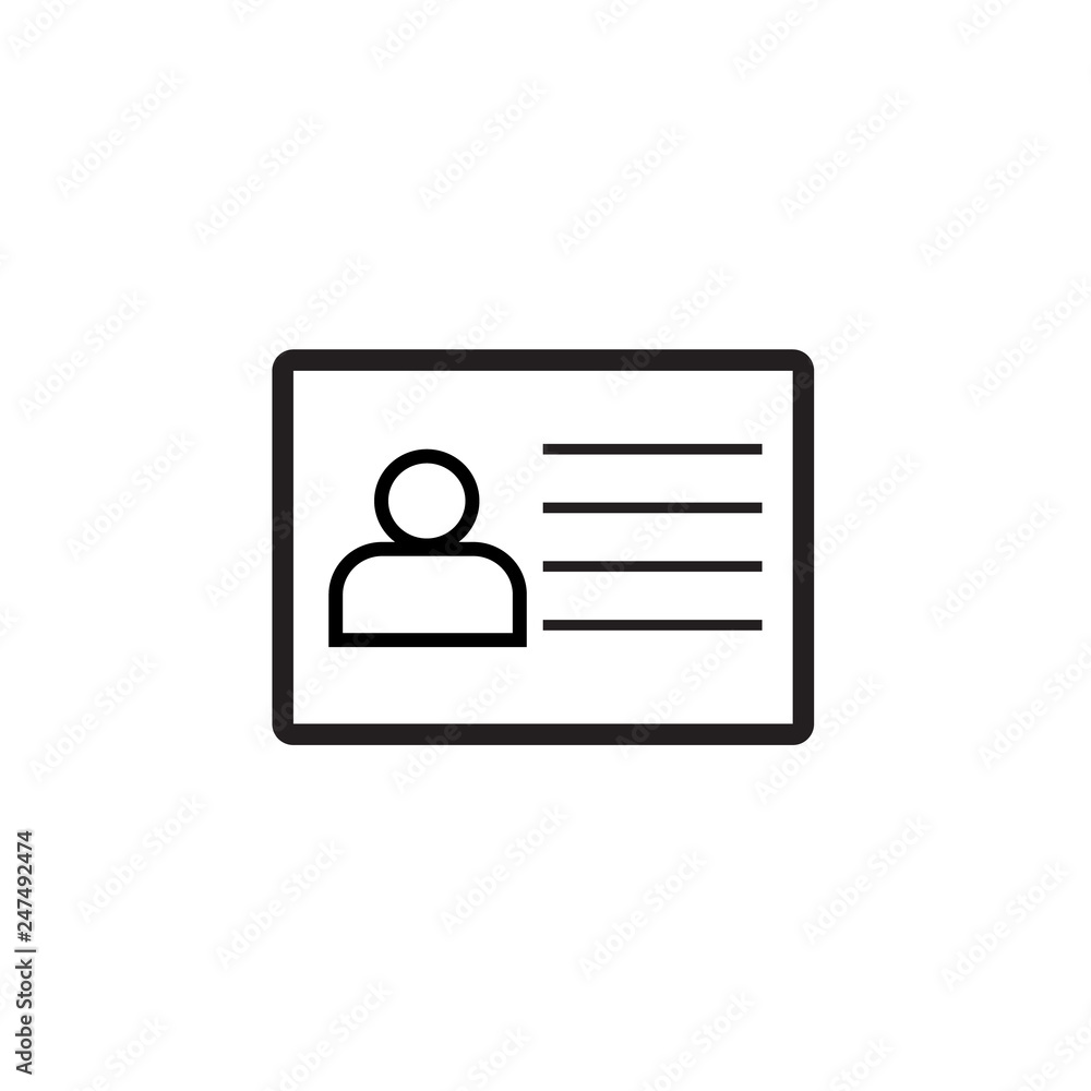Business cards icon EPS10 Vector . Business cards icon EPS10 Vector .