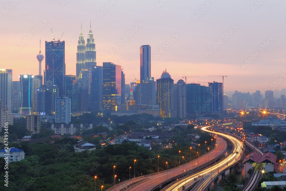 Fototapeta premium Kuala Lumpur city, Malaysia