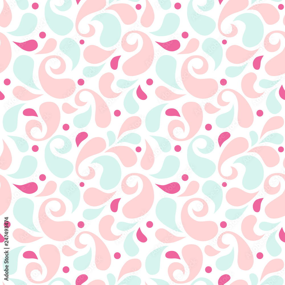 Petal seamless pattern - pastel color Petal seamless pattern - pastel color