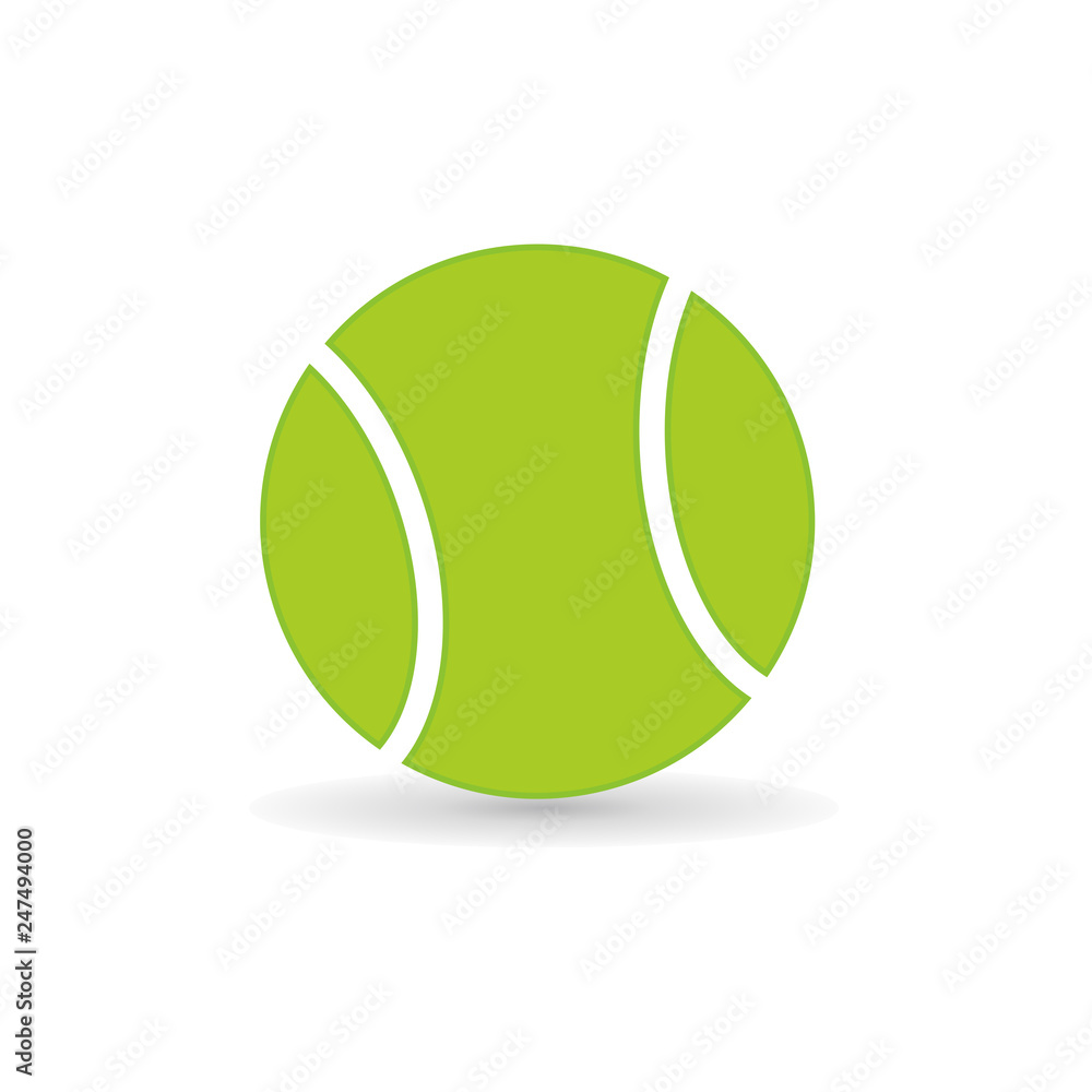 Tennis ball icon vector