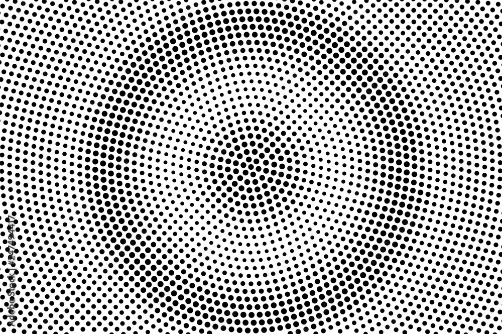 Black and white frequent halftone vector texture. Digital pop art background. Round dotwork gradient for vintage effect Black and white frequent halftone vector texture. Digital pop art background. Round dotwork gradient for vintage effect
