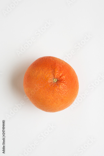 Orange on white