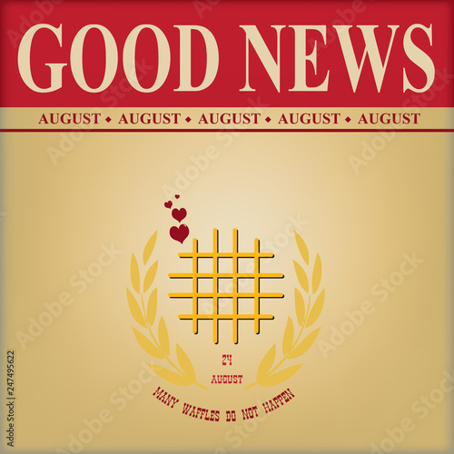 Good news waffles day