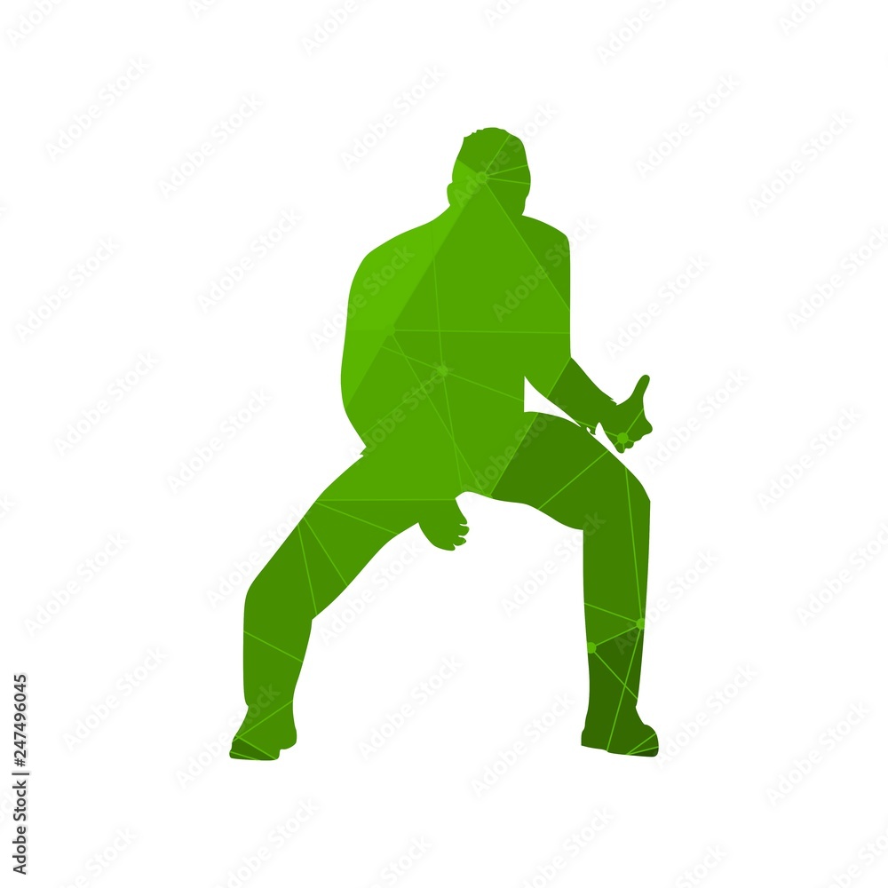Guitar player silhouette. Young businessman playing the guitar. Textured by lines and dots pattern Guitar player silhouette. Young businessman playing the guitar. Textured by lines and dots pattern
