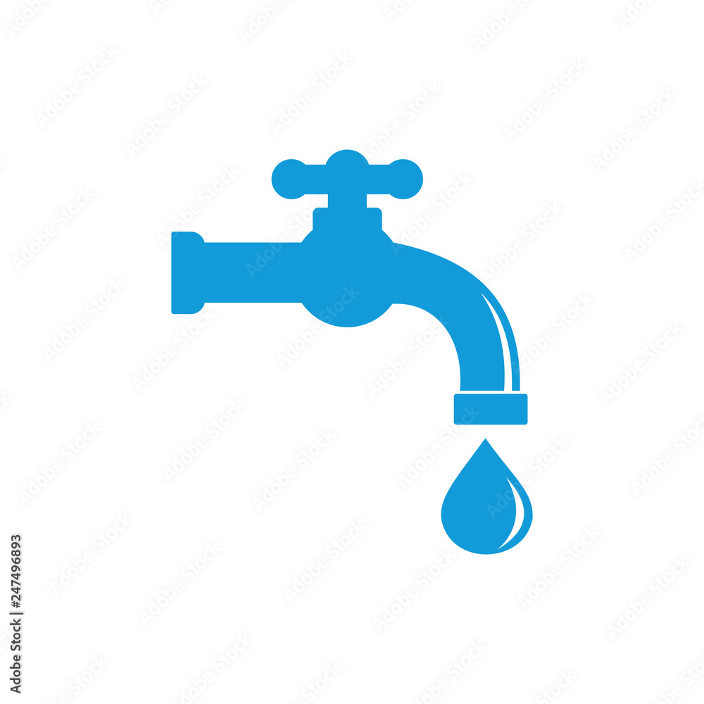 water droplets from faucets Icon Vector water droplets from faucets Icon Vector