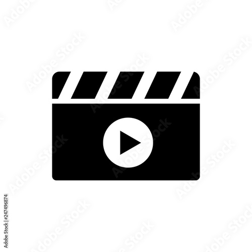 movie clapper board icon