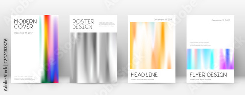 Flyer layout. Minimal quaint template for Brochure