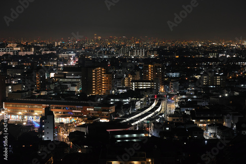 Wallpaper Mural 箕面から見た大阪の夜景 Torontodigital.ca