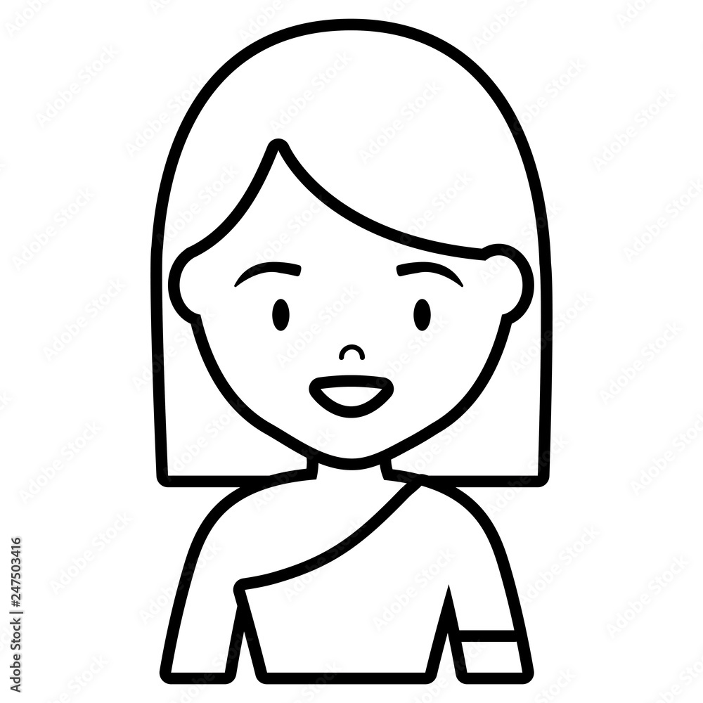 cute and little girl character cute and little girl character