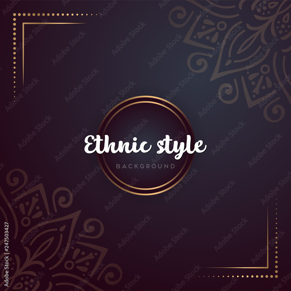 Gold background with mandala