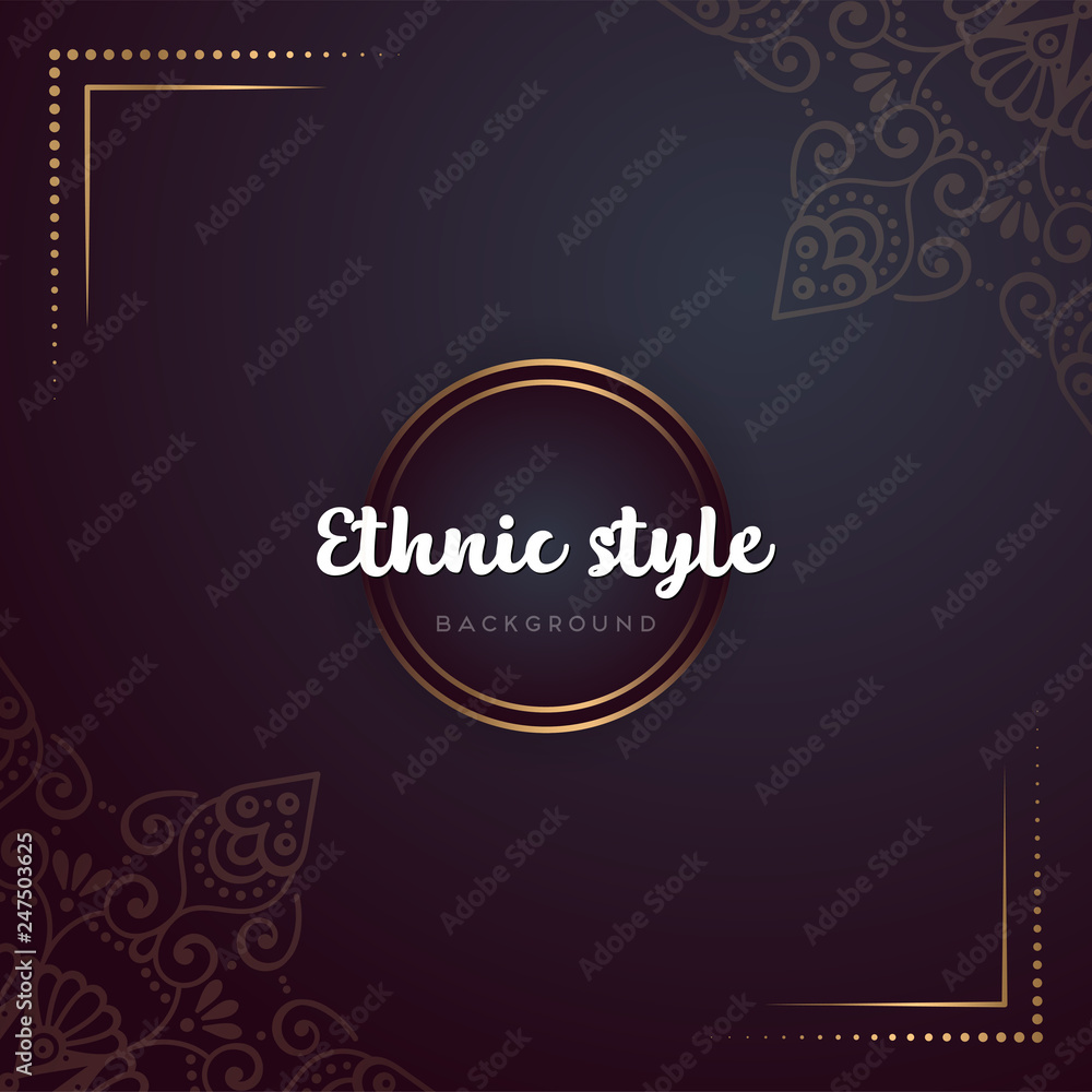 Gold background with mandala Gold background with mandala