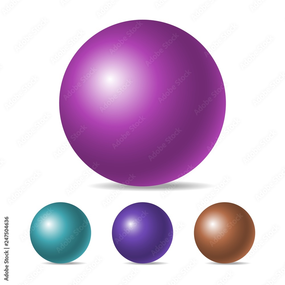 Realistic sphere isolated Realistic sphere isolated
