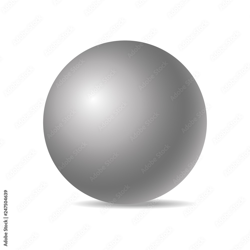 Realistic sphere isolated Realistic sphere isolated