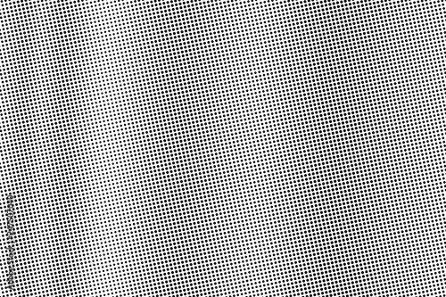 Black on white halftone vector texture. Smooth perforated surface. Micro dotwork gradient.