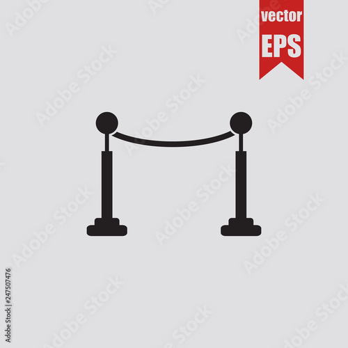 Blockage icon.Vector illustration.