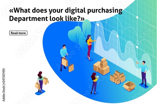 Isometric Article for Big Business