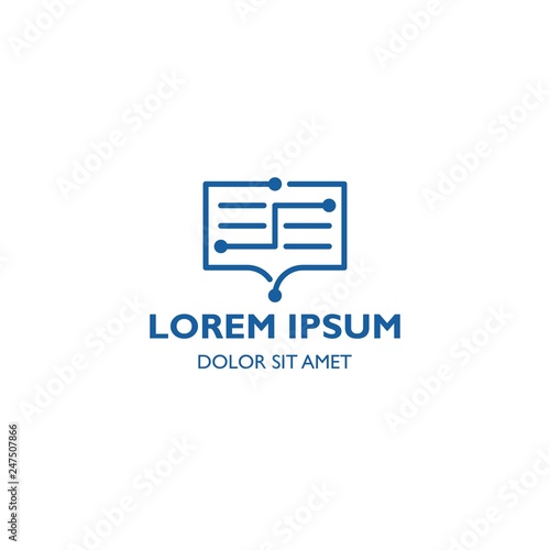 book. vector logo template