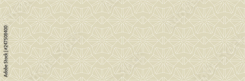 Geometric seamless pattern. White and olive green background