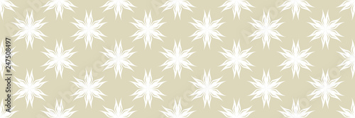 Floral seamless olive green background. With white flowers pattern