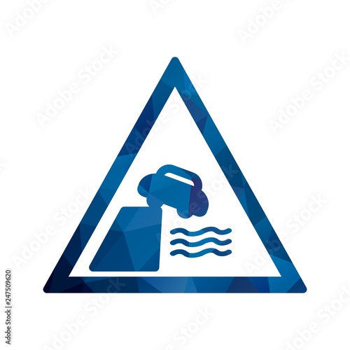  Vector Road leads on to quay or river bank Icon